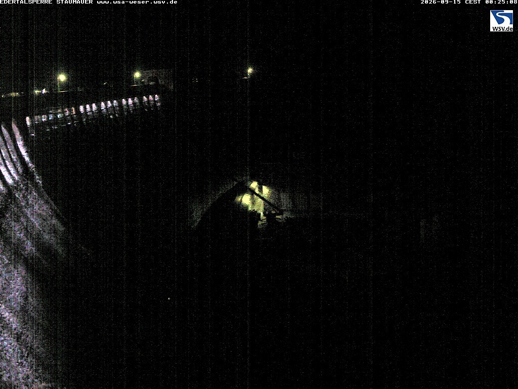 Archiv Foto Webcam Staumauer am Edersee