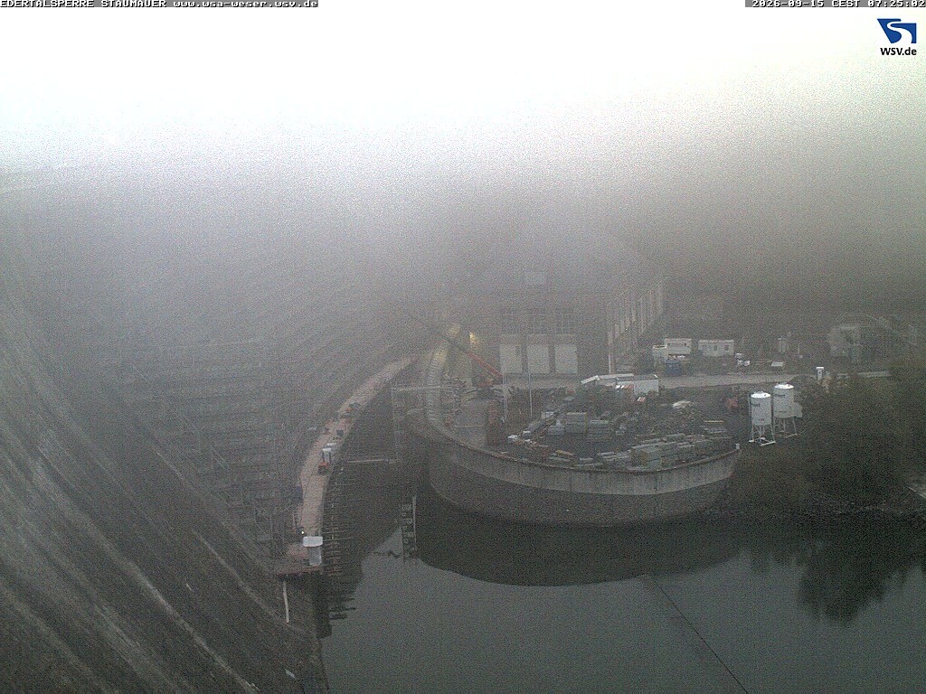 Archiv Foto Webcam Staumauer am Edersee