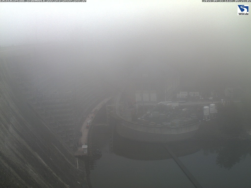 Archiv Foto Webcam Staumauer am Edersee