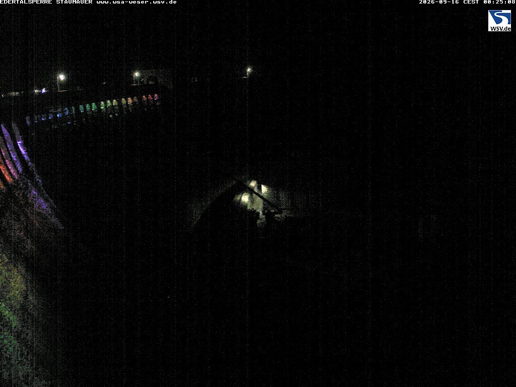 Archiv Foto Webcam Staumauer am Edersee