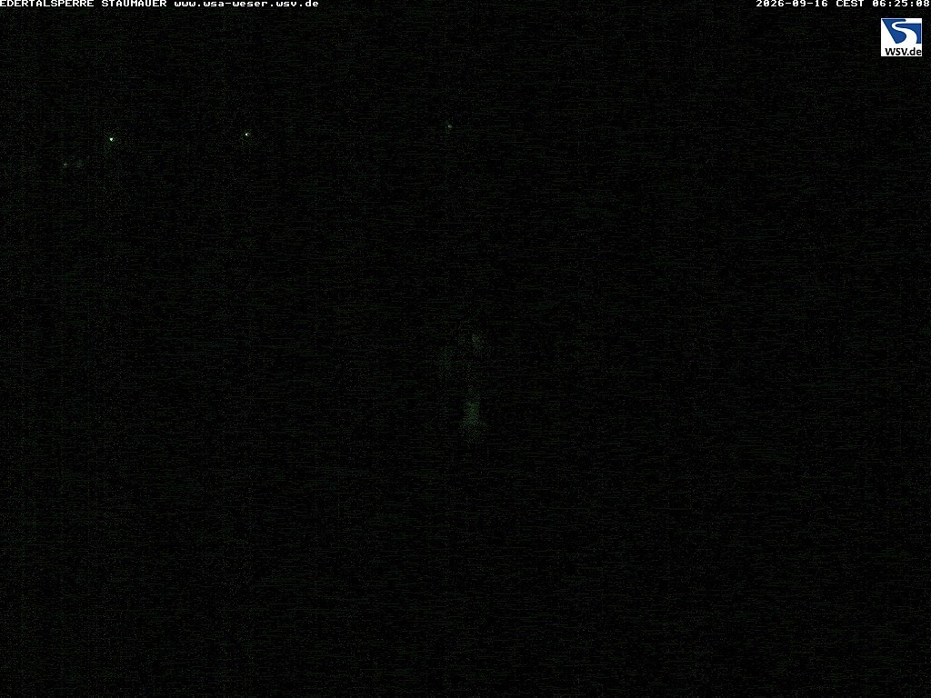 Archiv Foto Webcam Staumauer am Edersee