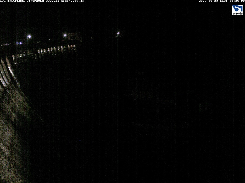 Archiv Foto Webcam Staumauer am Edersee