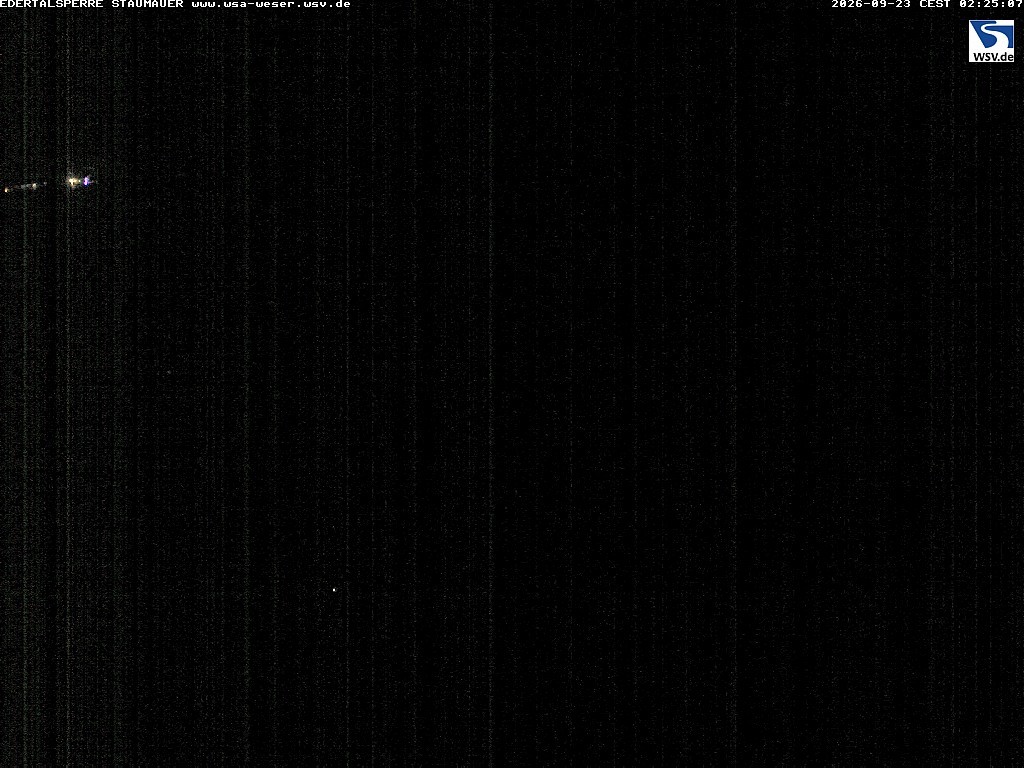Archiv Foto Webcam Staumauer am Edersee