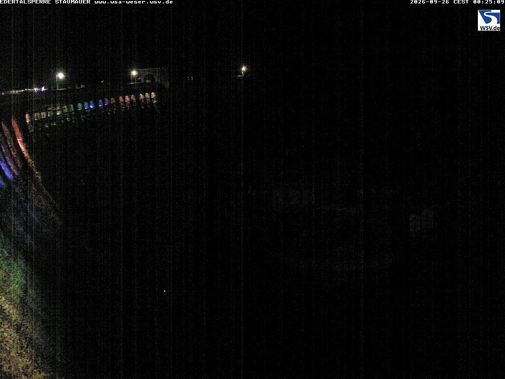Archiv Foto Webcam Staumauer am Edersee