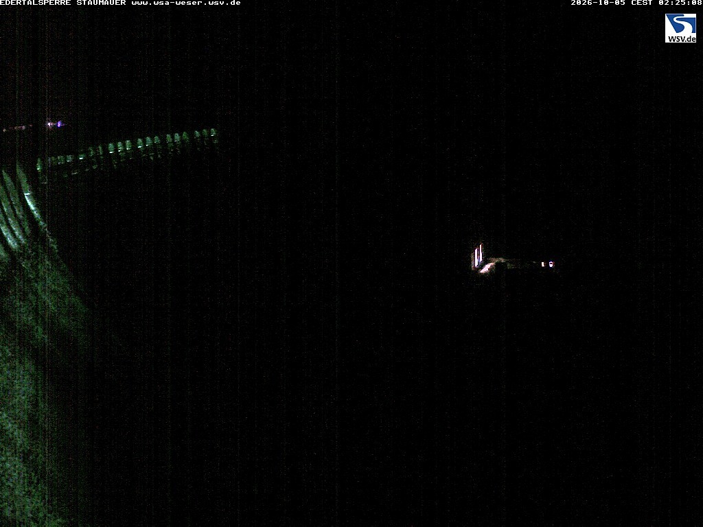 Archiv Foto Webcam Staumauer am Edersee