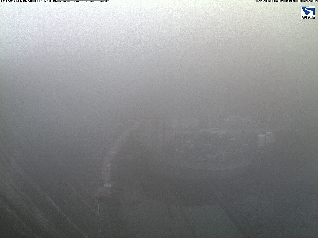 Archiv Foto Webcam Staumauer am Edersee