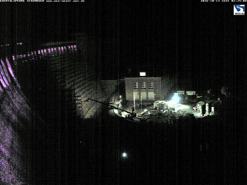Archiv Foto Webcam Staumauer am Edersee