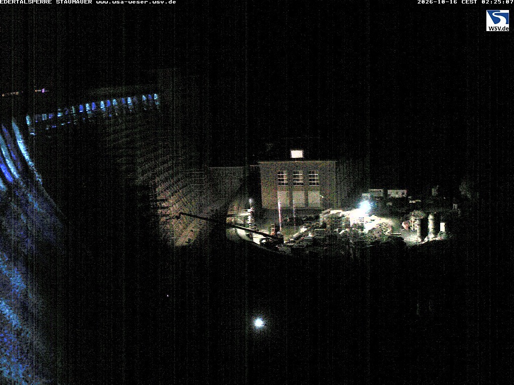 Archiv Foto Webcam Staumauer am Edersee