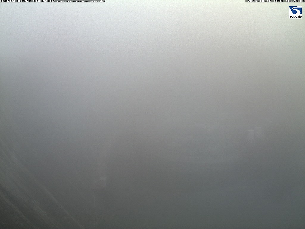 Archiv Foto Webcam Staumauer am Edersee