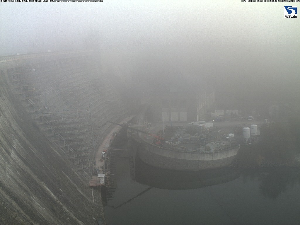 Archiv Foto Webcam Staumauer am Edersee