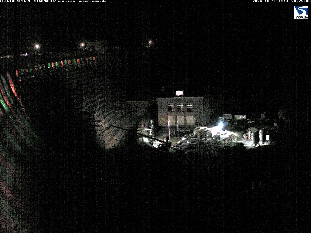 Archiv Foto Webcam Staumauer am Edersee