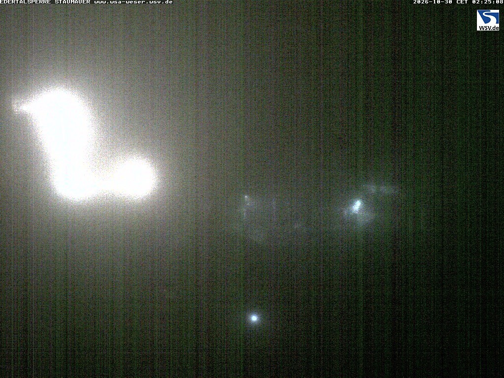 Archiv Foto Webcam Staumauer am Edersee