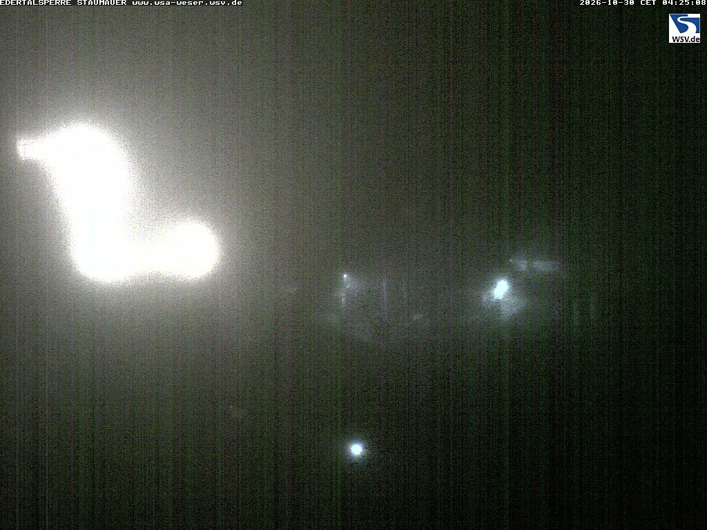 Archiv Foto Webcam Staumauer am Edersee