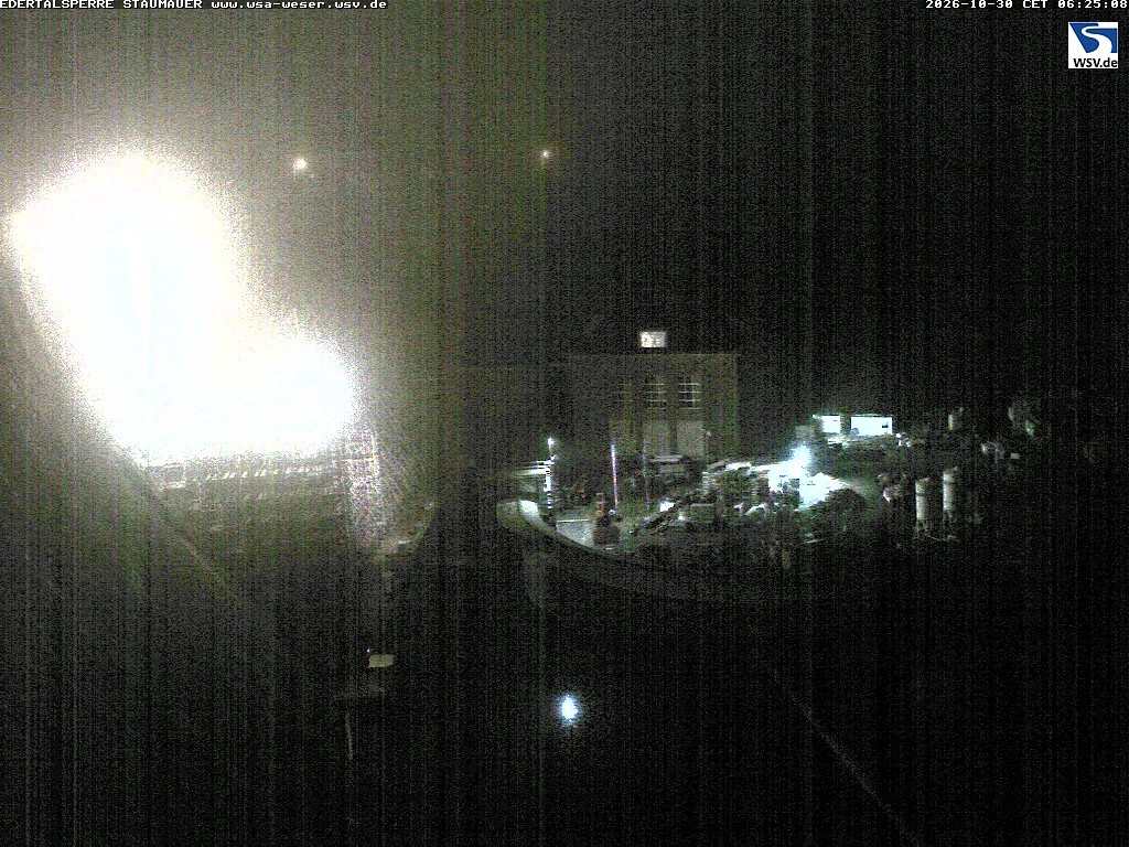 Archiv Foto Webcam Staumauer am Edersee