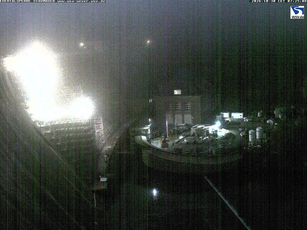 Archiv Foto Webcam Staumauer am Edersee