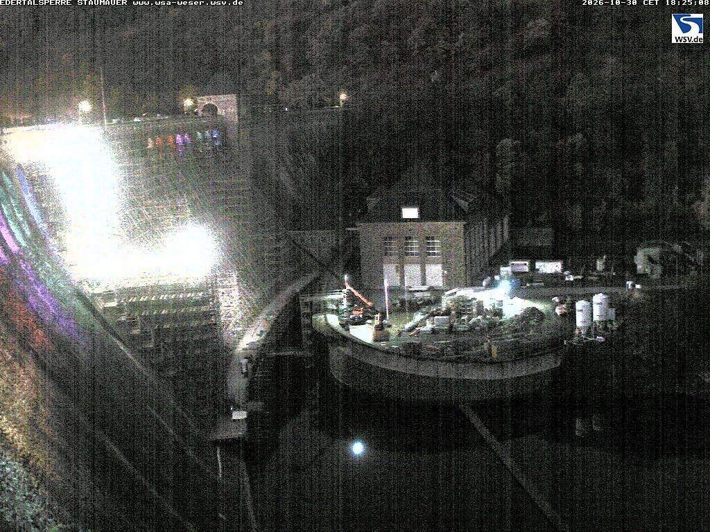 Archiv Foto Webcam Staumauer am Edersee