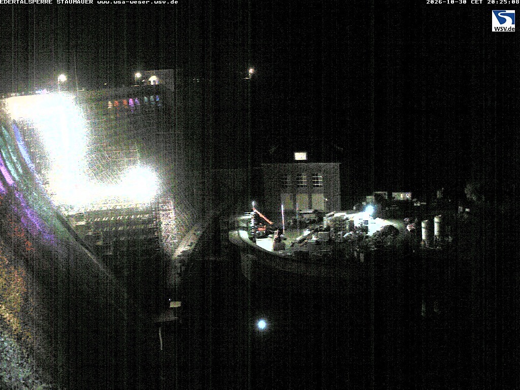 Archiv Foto Webcam Staumauer am Edersee