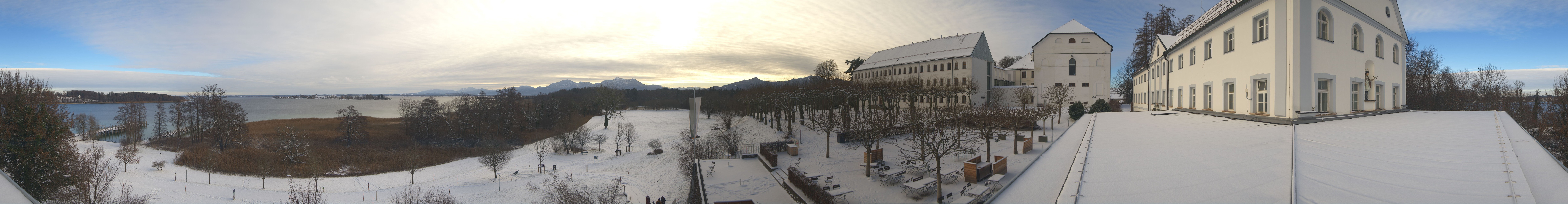 Archiv Foto Webcam Panoramablick von der Herreninsel im Chiemsee