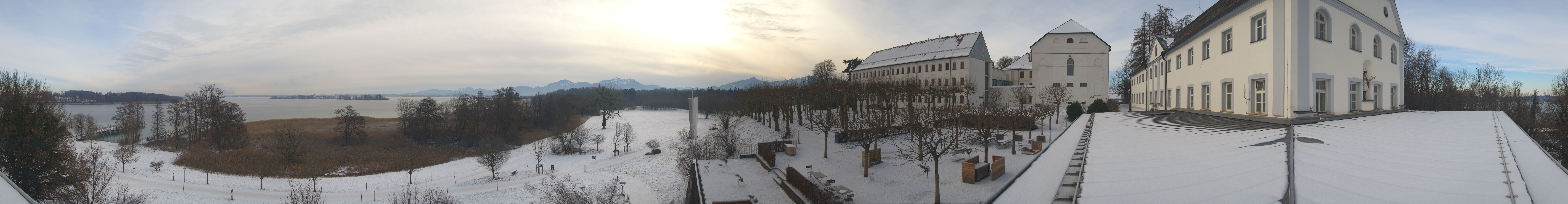 Archiv Foto Webcam Panoramablick von der Herreninsel im Chiemsee
