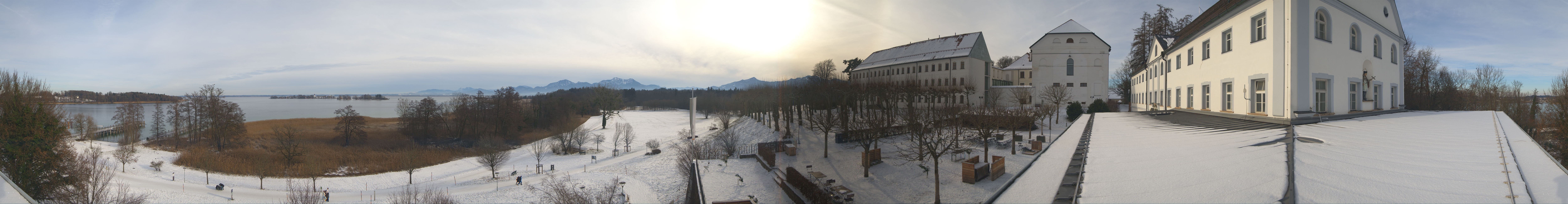 Archiv Foto Webcam Panoramablick von der Herreninsel im Chiemsee