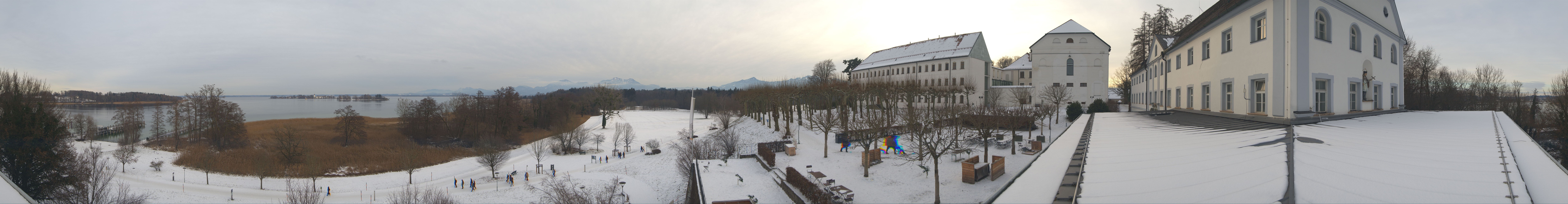 Archiv Foto Webcam Panoramablick von der Herreninsel im Chiemsee