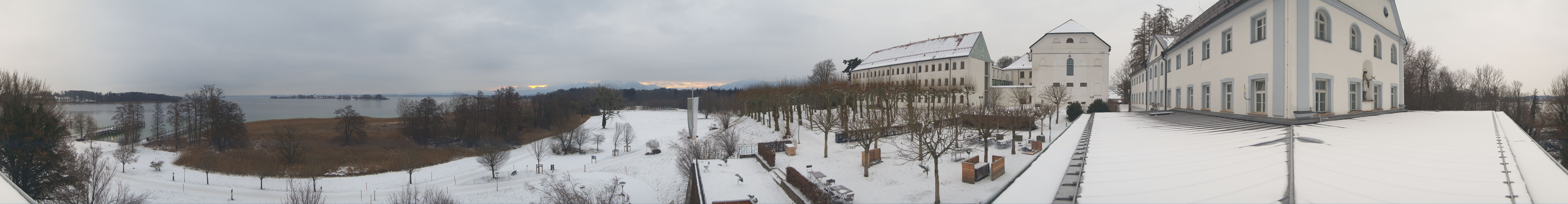 Archiv Foto Webcam Panoramablick von der Herreninsel im Chiemsee
