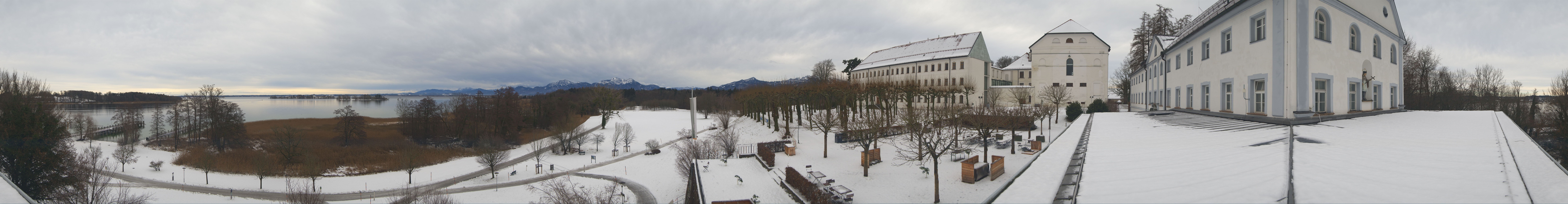 Archiv Foto Webcam Panoramablick von der Herreninsel im Chiemsee