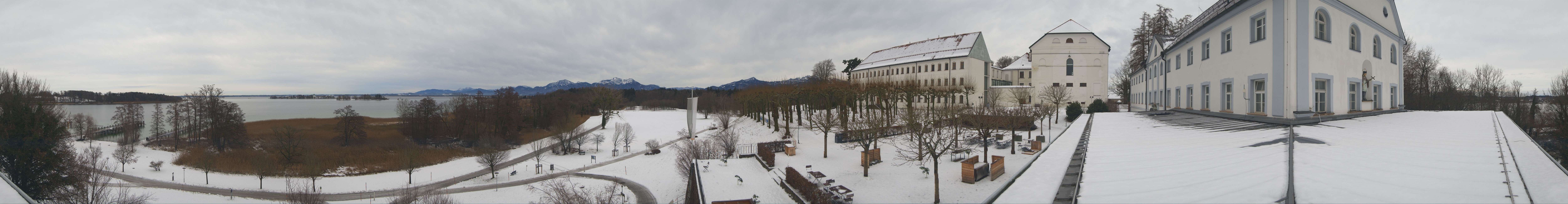 Archiv Foto Webcam Panoramablick von der Herreninsel im Chiemsee