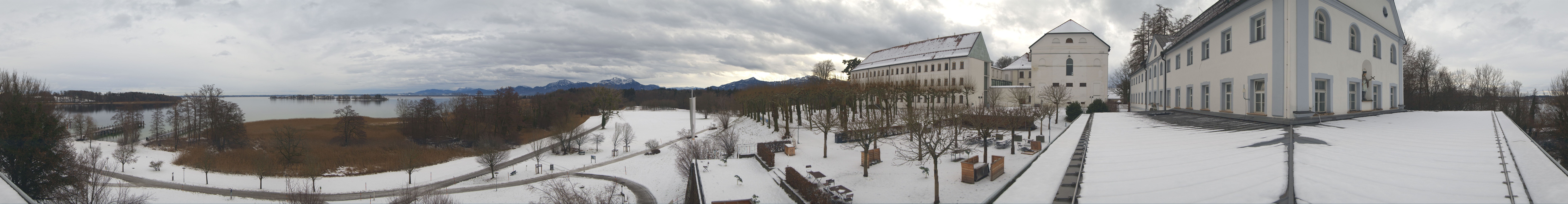 Archiv Foto Webcam Panoramablick von der Herreninsel im Chiemsee