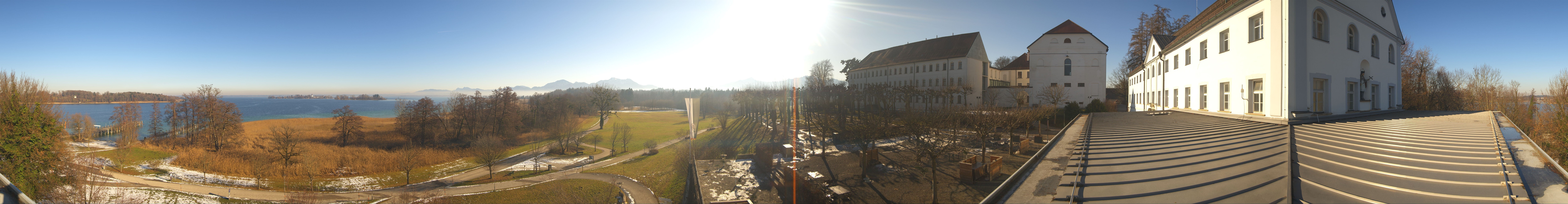 Archiv Foto Webcam Panoramablick von der Herreninsel im Chiemsee