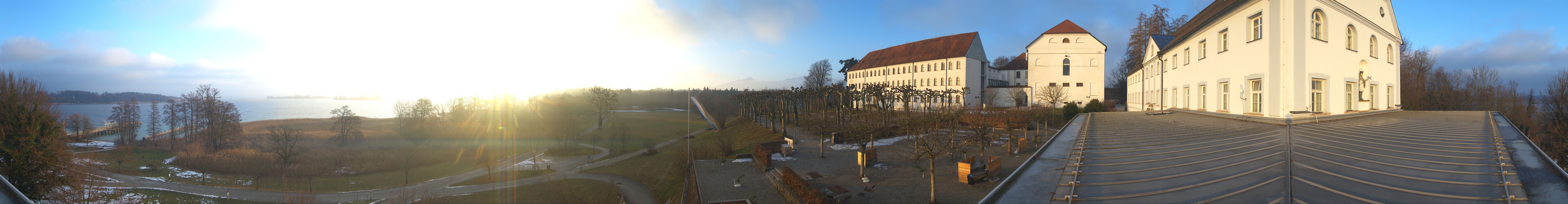 Archiv Foto Webcam Panoramablick von der Herreninsel im Chiemsee