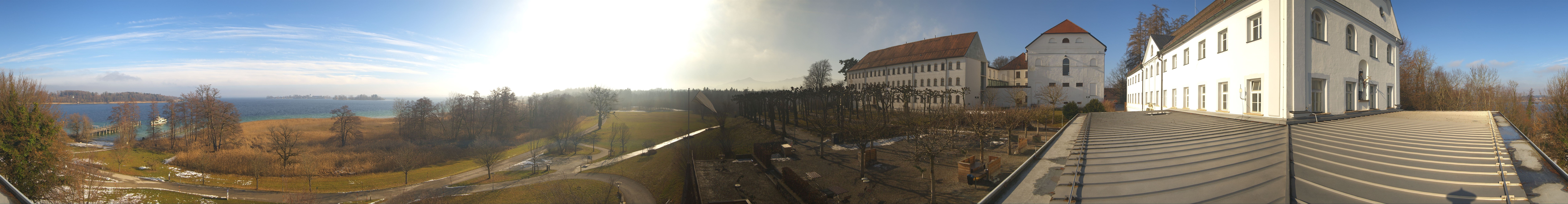 Archiv Foto Webcam Panoramablick von der Herreninsel im Chiemsee