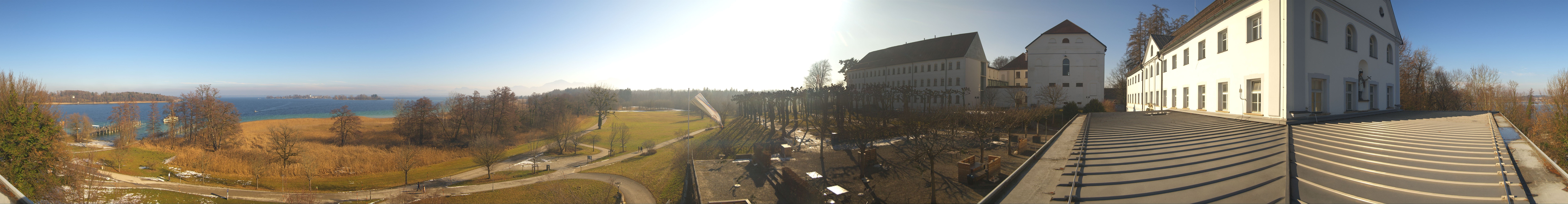 Archiv Foto Webcam Panoramablick von der Herreninsel im Chiemsee