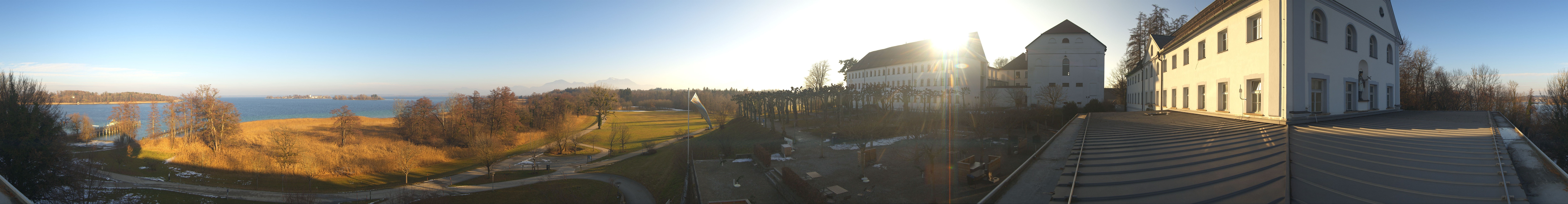 Archiv Foto Webcam Panoramablick von der Herreninsel im Chiemsee