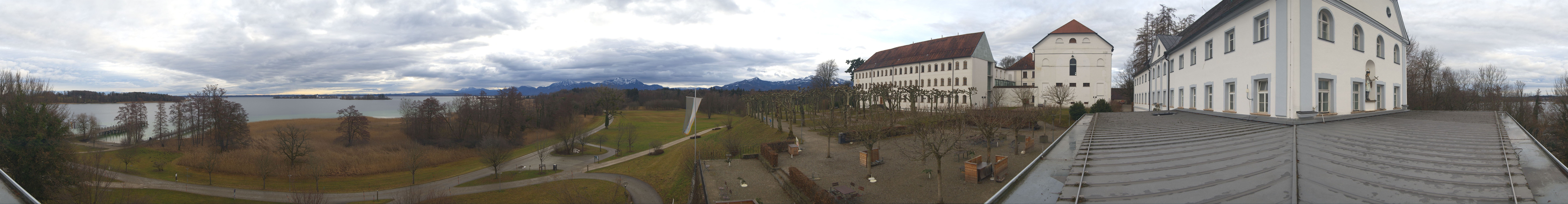 Archiv Foto Webcam Panoramablick von der Herreninsel im Chiemsee