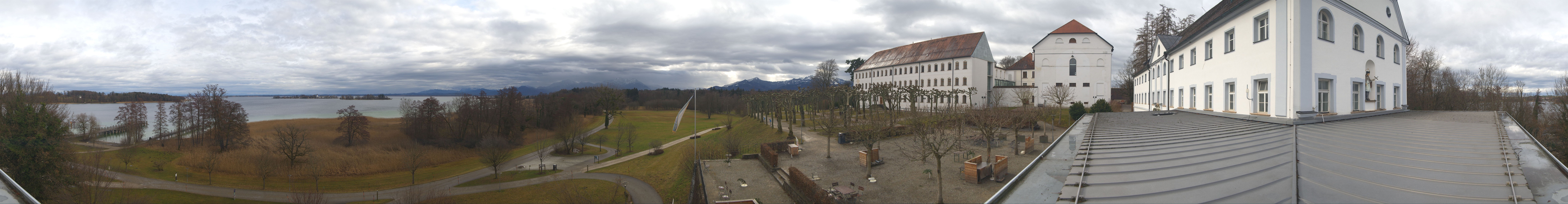 Archiv Foto Webcam Panoramablick von der Herreninsel im Chiemsee