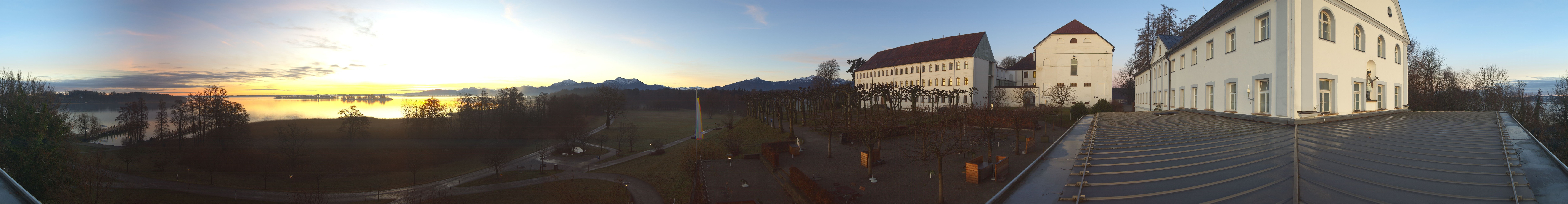 Archiv Foto Webcam Panoramablick von der Herreninsel im Chiemsee