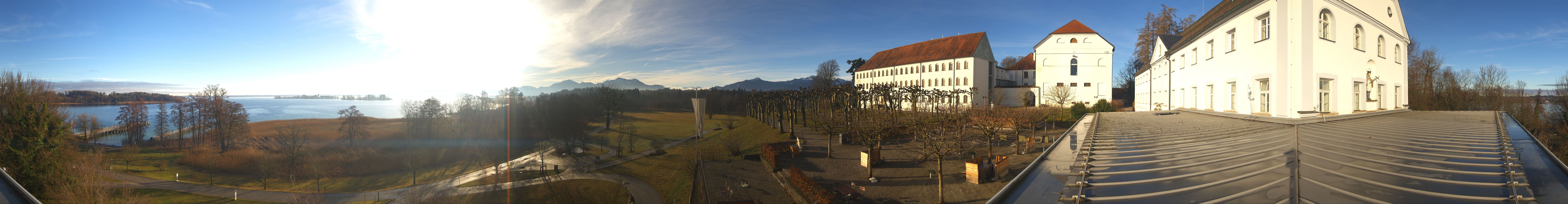 Archiv Foto Webcam Panoramablick von der Herreninsel im Chiemsee