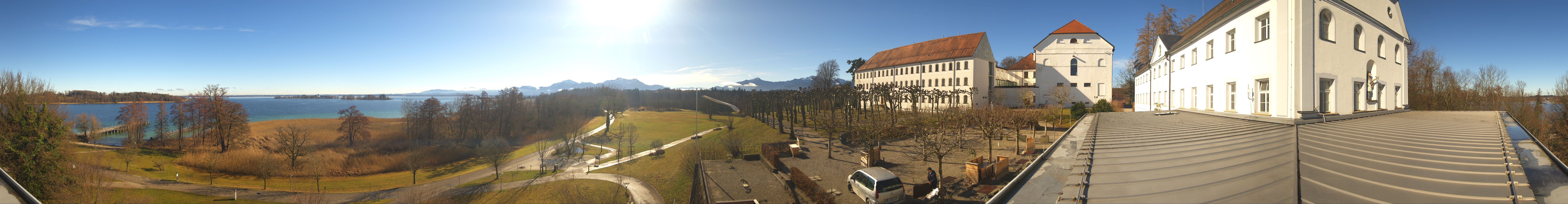 Archiv Foto Webcam Panoramablick von der Herreninsel im Chiemsee