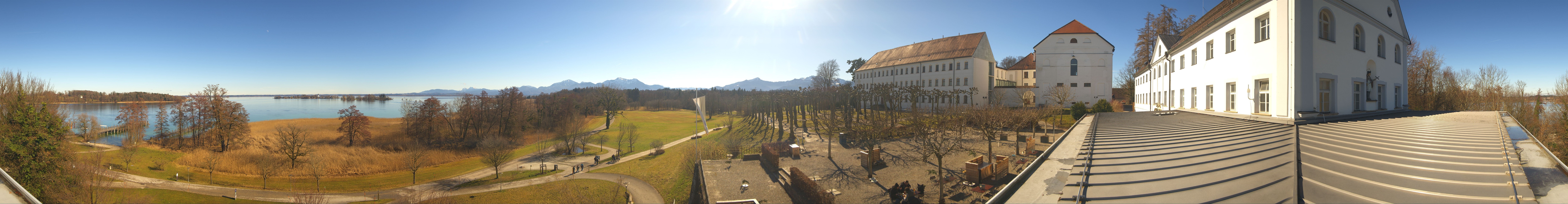 Archiv Foto Webcam Panoramablick von der Herreninsel im Chiemsee