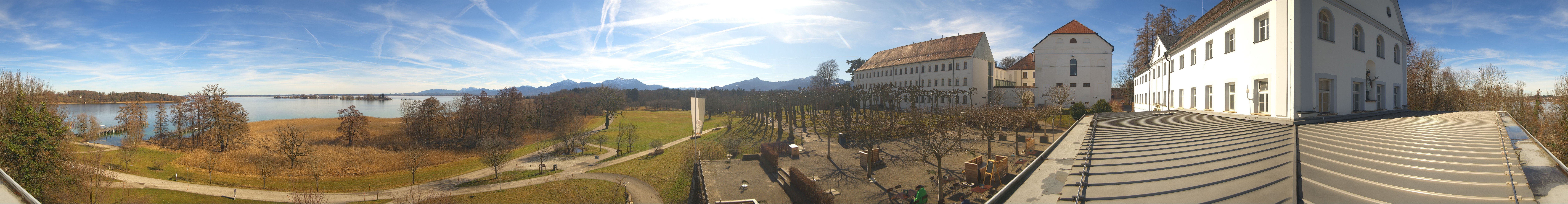 Archiv Foto Webcam Panoramablick von der Herreninsel im Chiemsee