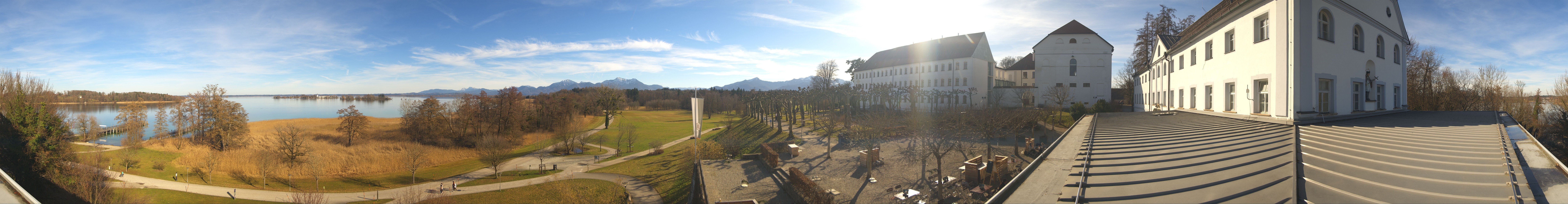 Archiv Foto Webcam Panoramablick von der Herreninsel im Chiemsee