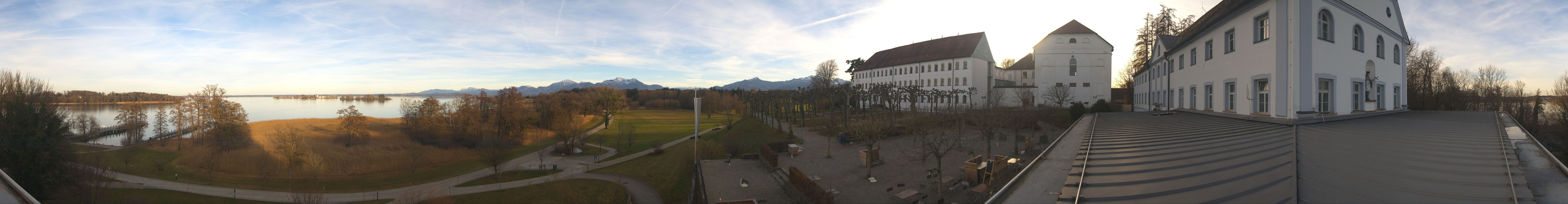 Archiv Foto Webcam Panoramablick von der Herreninsel im Chiemsee