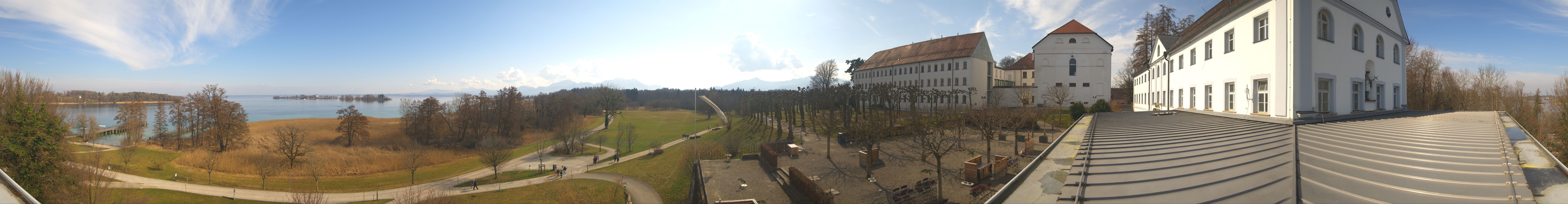 Archiv Foto Webcam Panoramablick von der Herreninsel im Chiemsee