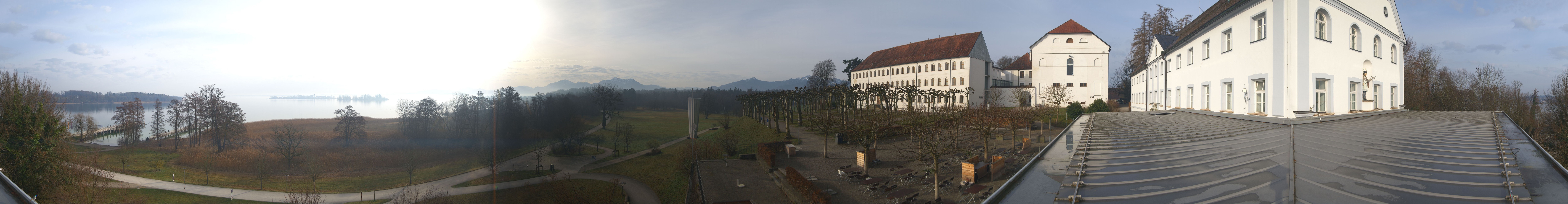 Archiv Foto Webcam Panoramablick von der Herreninsel im Chiemsee