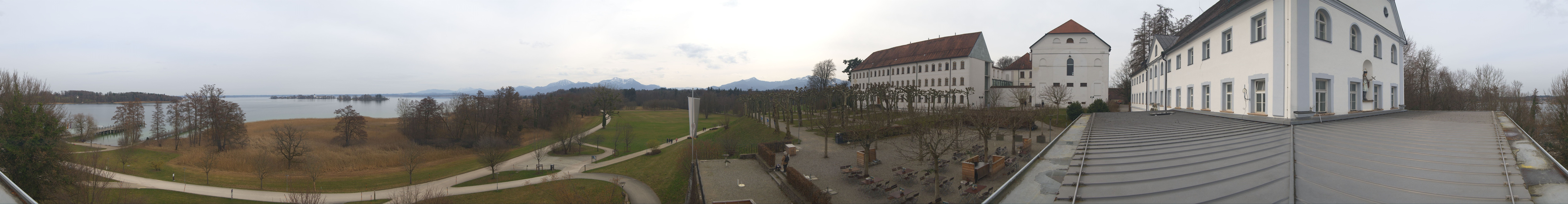 Archiv Foto Webcam Panoramablick von der Herreninsel im Chiemsee