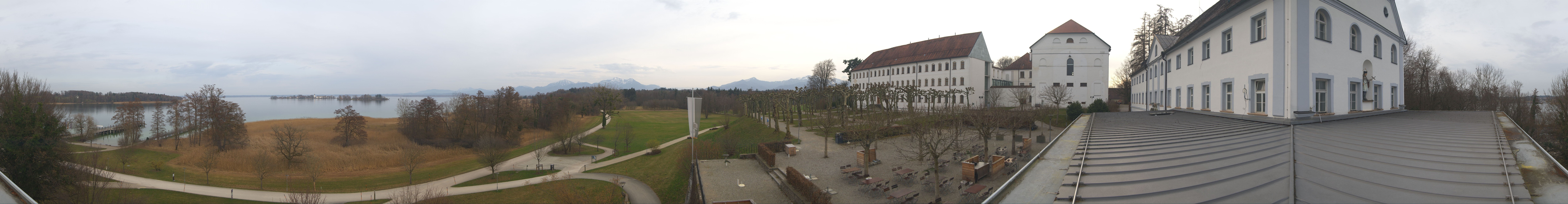 Archiv Foto Webcam Panoramablick von der Herreninsel im Chiemsee