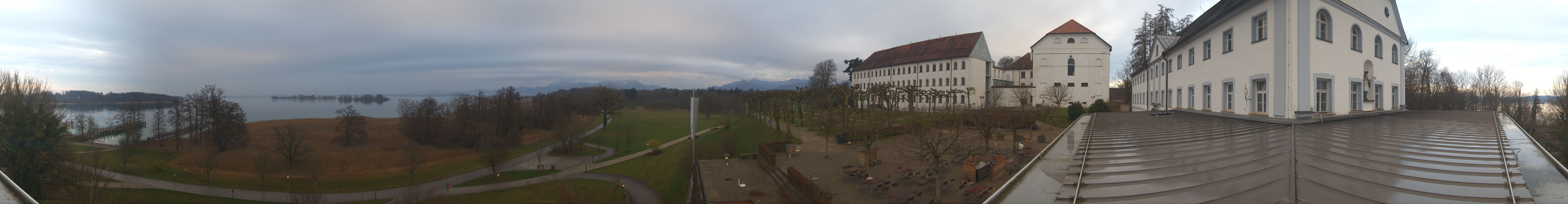 Archiv Foto Webcam Panoramablick von der Herreninsel im Chiemsee