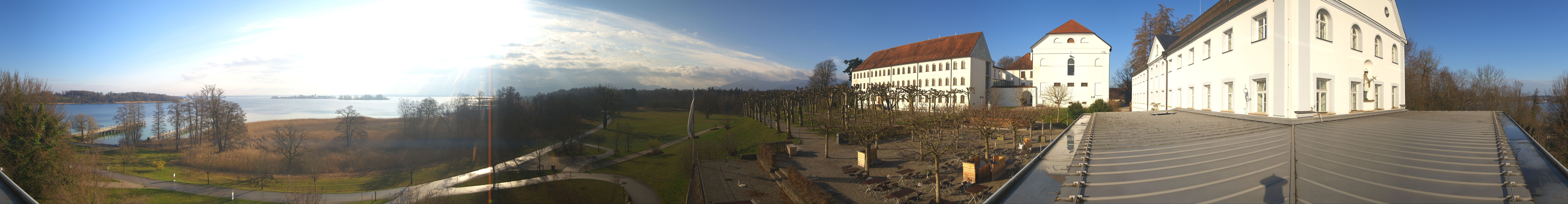 Archiv Foto Webcam Panoramablick von der Herreninsel im Chiemsee