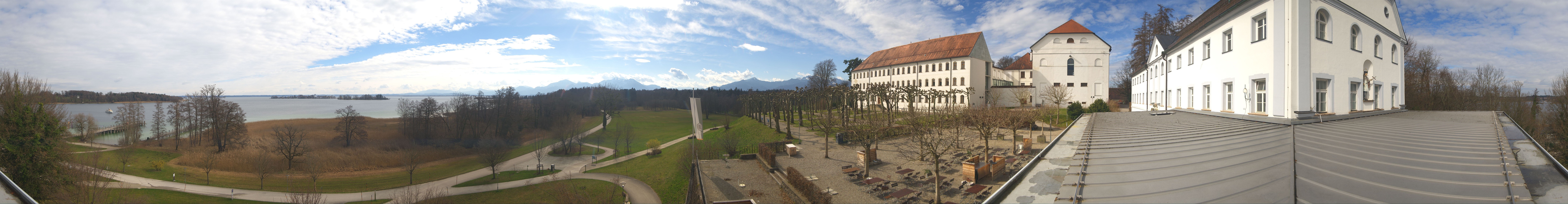 Archiv Foto Webcam Panoramablick von der Herreninsel im Chiemsee